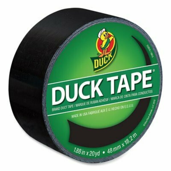 Shurtech Brands Duck, COLORED DUCT TAPE, 3in CORE, 1.88in X 20 YDS, BLACK 1265013